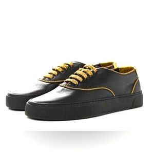 YSL VENICE SNEAKER ON LEATHER GRAIN